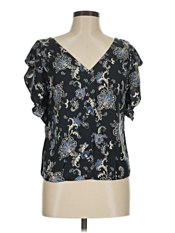 Rebecca Taylor Short Sleeve Silk Top (view 1)