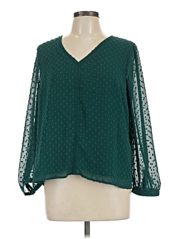 J.Crew Factory Store Long Sleeve Blouse (view 1)
