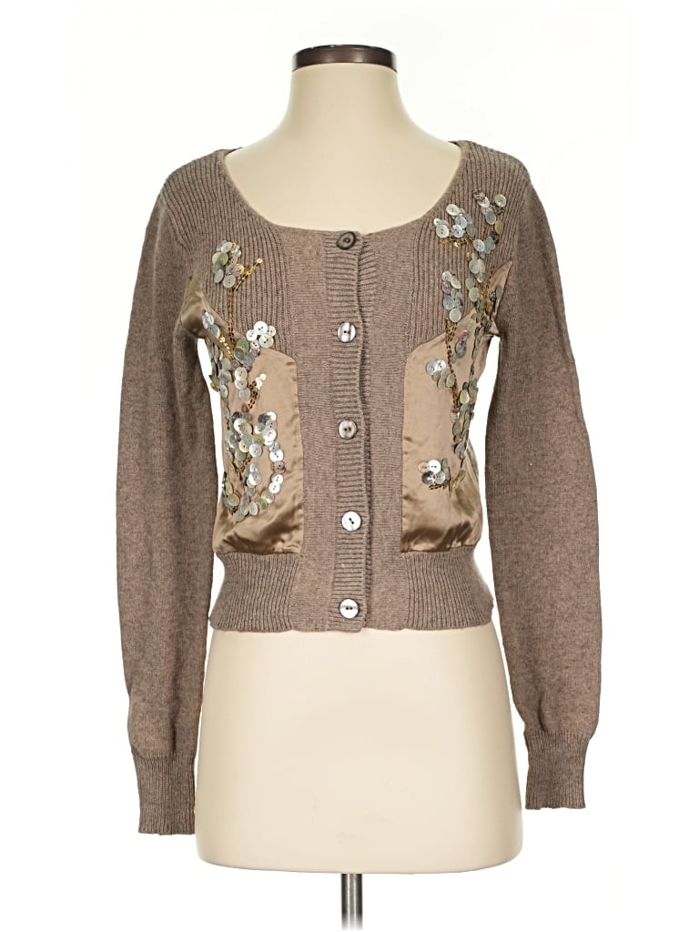 Pre-owned Sundance Cardigan Sweater In Brown