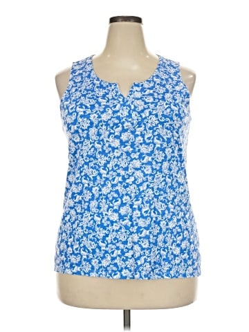 Basic Editions Sleeveless Blouse (view 1)