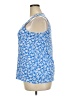 Basic Editions 100% Cotton Blue Sleeveless Blouse Size XXL - photo 5