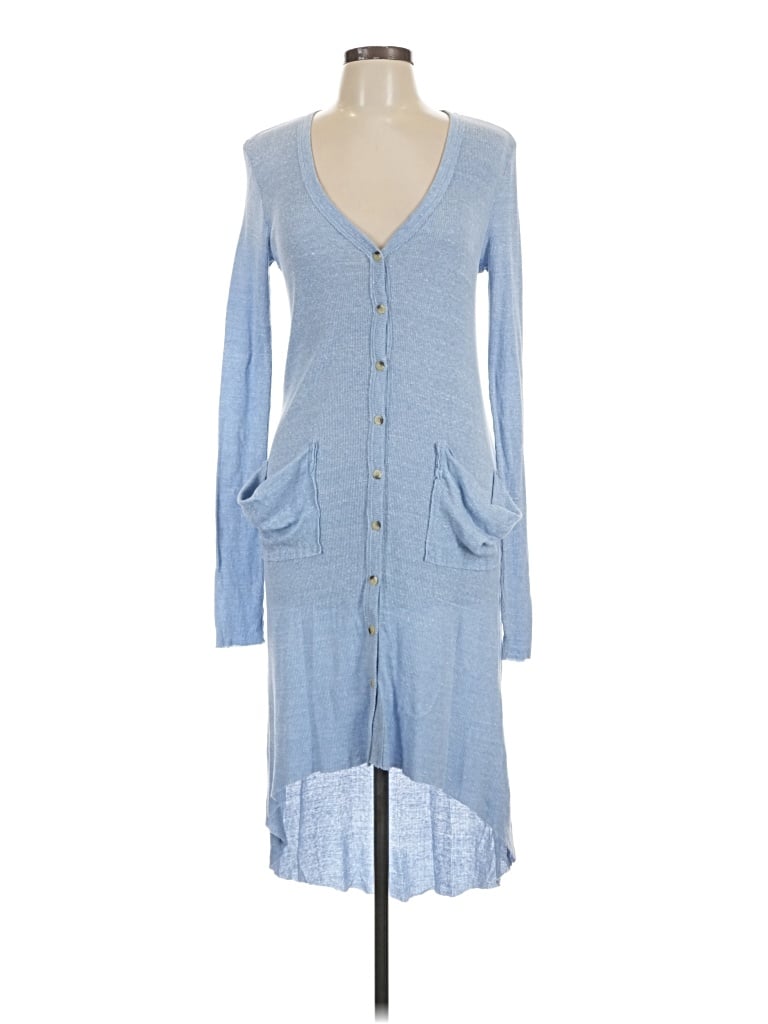 Pre-owned Fp Beach Cardigan Sweater In Blue
