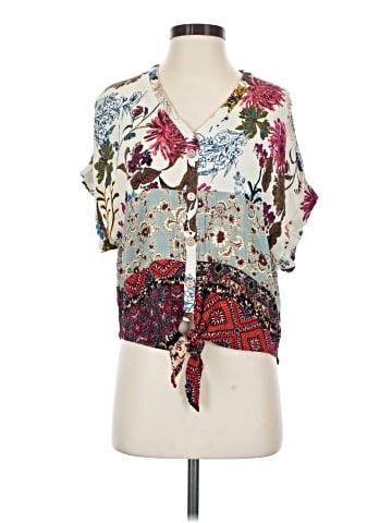 Umgee Short Sleeve Blouse (view 1)