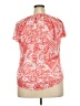 Kim Rogers Paisley Red Short Sleeve Blouse Size XXL - photo 2