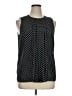 MICHAEL Michael Kors 100% Polyester Polka Dots Black Sleeveless Blouse Size XL - photo 1