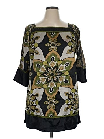 Ashley Stewart 3/4 Sleeve T-Shirt (view 1)