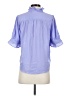 Ann Taylor 100% Polyester Blue 3/4 Sleeve Blouse Size XXS (petite) - photo 2