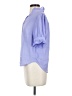 Ann Taylor 100% Polyester Blue 3/4 Sleeve Blouse Size XXS (petite) - photo 5