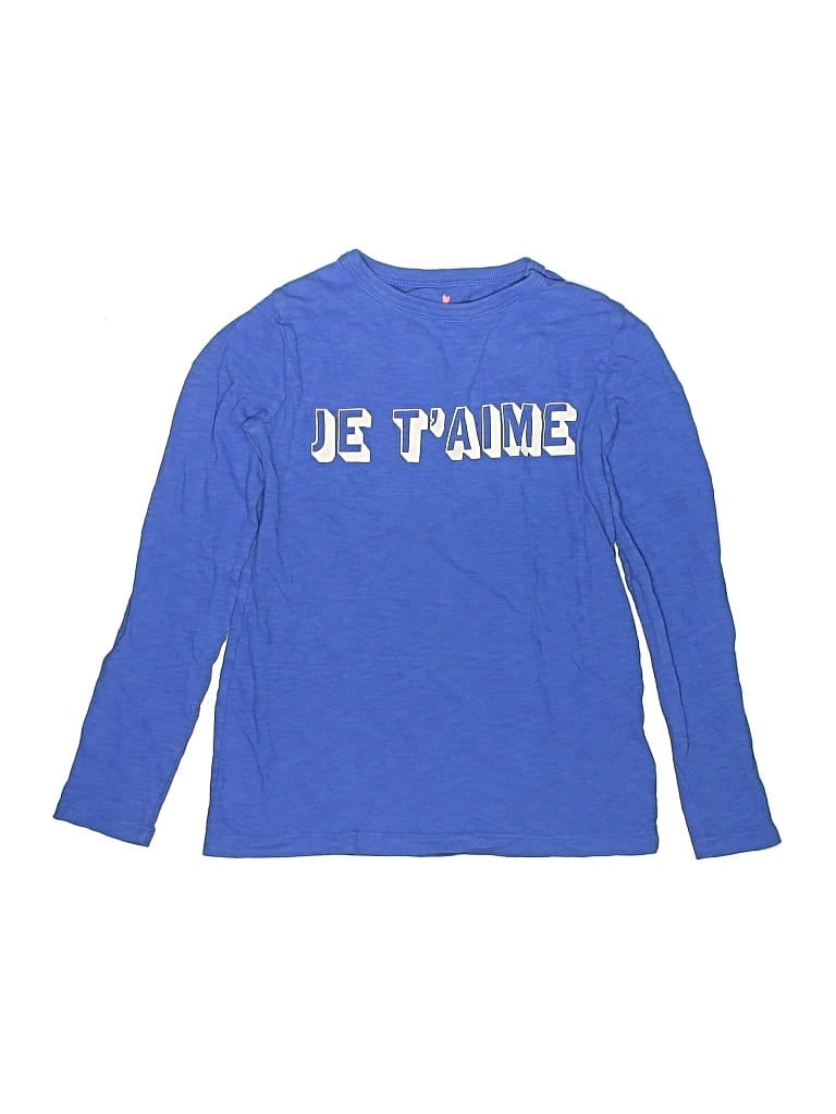 Pre-owned Crewcuts Kids' Long Sleeve T-shirt In Blue