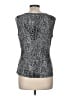 Laura Ashley Silver Sleeveless Blouse Size M - photo 2