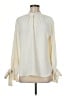 Ann Taylor 100% Polyester Ivory Long Sleeve Blouse Size M - photo 1