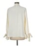 Ann Taylor 100% Polyester Ivory Long Sleeve Blouse Size M - photo 2