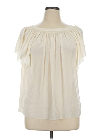 Rebecca Taylor Short Sleeve Silk Top (view 1)