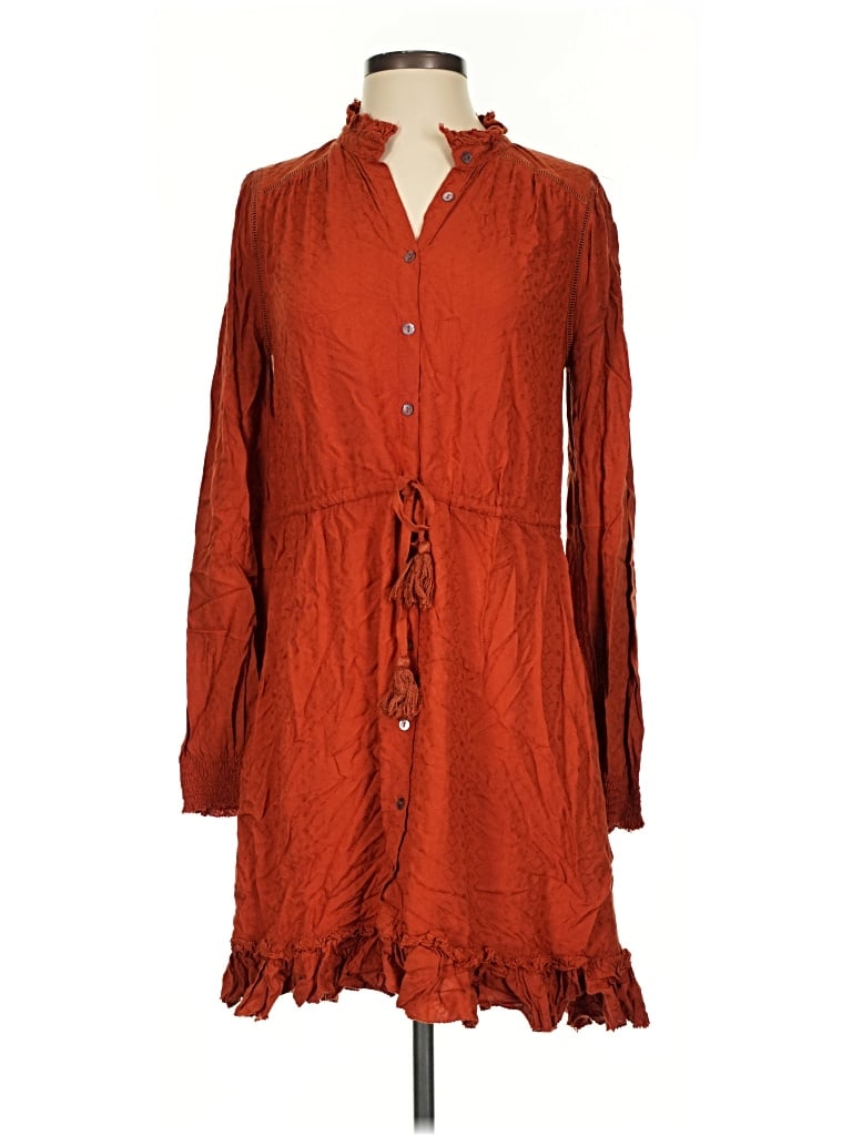 Pre-owned Faherty Casual Dress In Orange