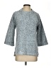 Dylan 100% Polyester Tweed Blue Pullover Sweater Size XS - photo 1