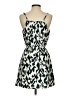 Shein 100% Polyester Animal Print Ivory Cocktail Dress Size S - photo 2