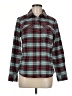 L.L.Bean Plaid Teal Long Sleeve Blouse Size M - photo 1