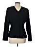 Neiman Marcus 100% Wool Black Wool Blazer Size 12 - photo 1