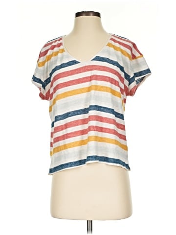 Madewell Skyline V-Neck Tee in Jay Stripe (view 1)