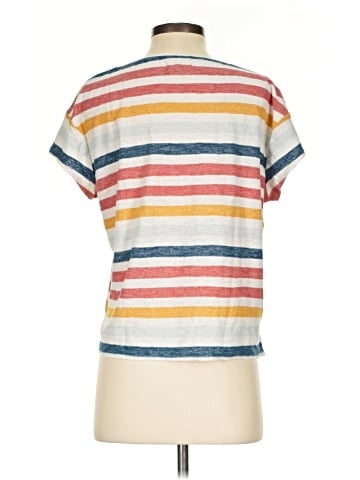 Madewell Skyline V-Neck Tee in Jay Stripe (view 2)