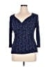Semantiks Blue 3/4 Sleeve Top Size XL - photo 1