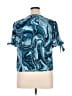 MICHAEL Michael Kors Blue Short Sleeve Blouse Size XL - photo 2