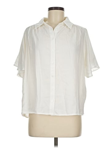 Liverpool Los Angeles Short Sleeve Blouse (view 1)