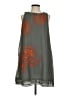 Assorted Brands 100% Polyester Graphic Gray Casual Dress Size S - photo 1