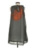Assorted Brands 100% Polyester Graphic Gray Casual Dress Size S - photo 2