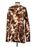 Worthington 100% Polyester Animal Print Brown Cardigan Size S - photo 2