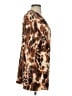 Worthington 100% Polyester Animal Print Brown Cardigan Size S - photo 4