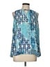 Valerie Stevens 100% Polyester Blue Sleeveless Blouse Size L - photo 1