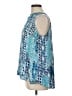 Valerie Stevens 100% Polyester Blue Sleeveless Blouse Size L - photo 5