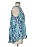Valerie Stevens 100% Polyester Blue Sleeveless Blouse Size L - photo 4
