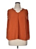 ModCloth 100% Polyester Orange 3/4 Sleeve Blouse Size 1X - photo 1