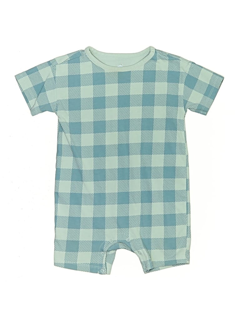 Pre-owned Cloud Island Kids' Short Sleeve Onesie In Teal