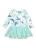 Zunie 100% Polyester Tie-dye Blue Dress Size 4 - photo 1