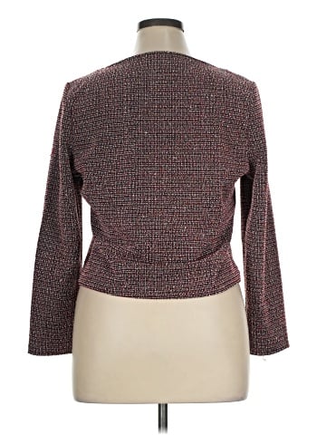 Aqua Long Sleeve Blouse (view 2)