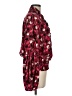 CAbi 100% Polyester Hearts Burgundy Long Sleeve Blouse Size M - photo 4
