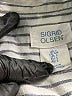 Sigrid Olsen Stripes Ivory Long Sleeve Button-Down Shirt Size S - photo 7
