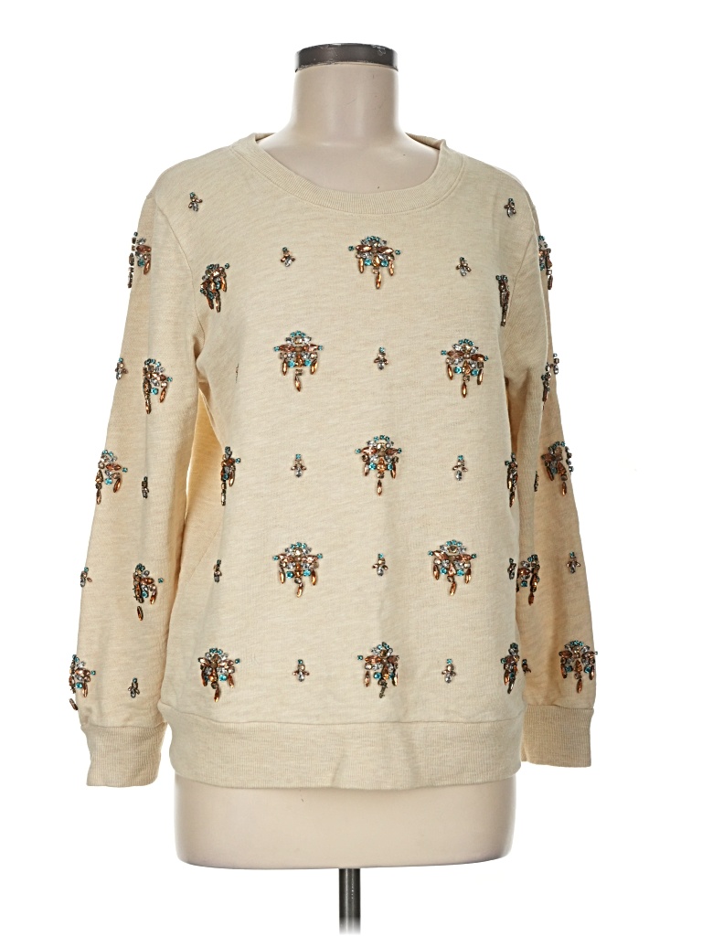 Pre-owned Jcrew Pullover Sweater In Tan
