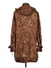 Calvin Klein 100% Polyester Animal Print Brown Coat Size M (petite) - photo 2