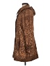Calvin Klein 100% Polyester Animal Print Brown Coat Size M (petite) - photo 5