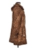 Calvin Klein 100% Polyester Animal Print Brown Coat Size M (petite) - photo 4