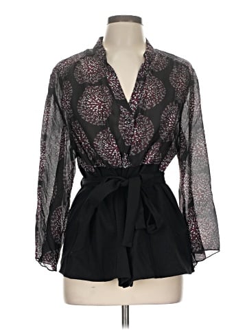 Signature by Larry Levine Long Sleeve Blouse (view 1)