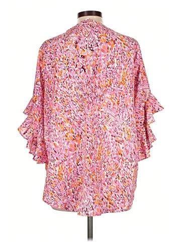 Umgee 3/4 Sleeve Blouse (view 2)