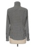 MICHAEL Michael Kors 100% Polyester Houndstooth Gray Long Sleeve Blouse Size M - photo 2