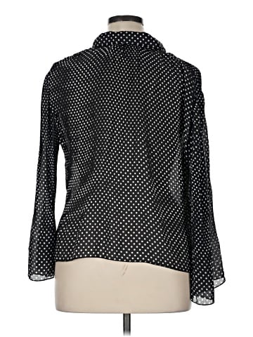 Petite Sophisticate Long Sleeve Blouse (view 2)