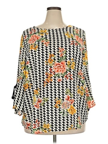 Tacera 3/4 Sleeve Blouse (view 1)