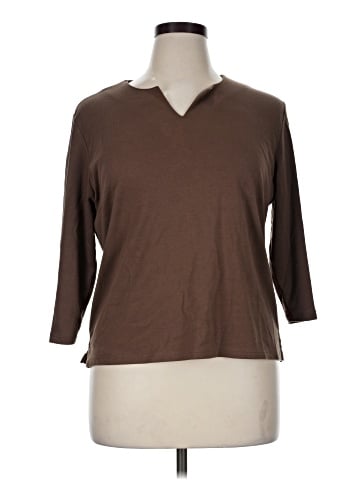 Draper's & Damon's 3/4 Sleeve Top (view 1)